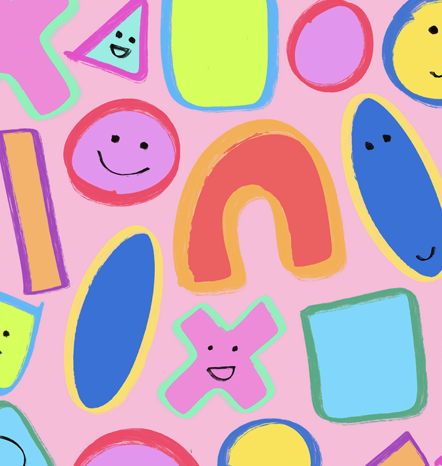 THE DUCK - Happy Shapes - Pink